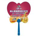 Manufactuer paper plastic hand fan for promotional